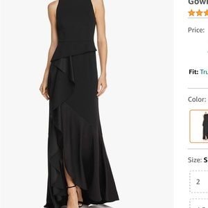 Adrianna papell black gown